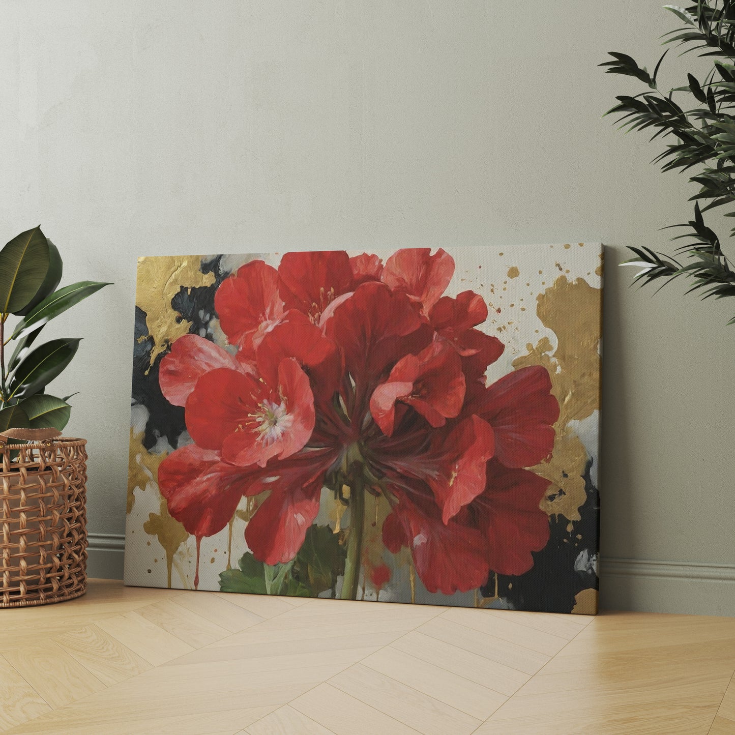 Crimson Splendor - Canvas Wall Art