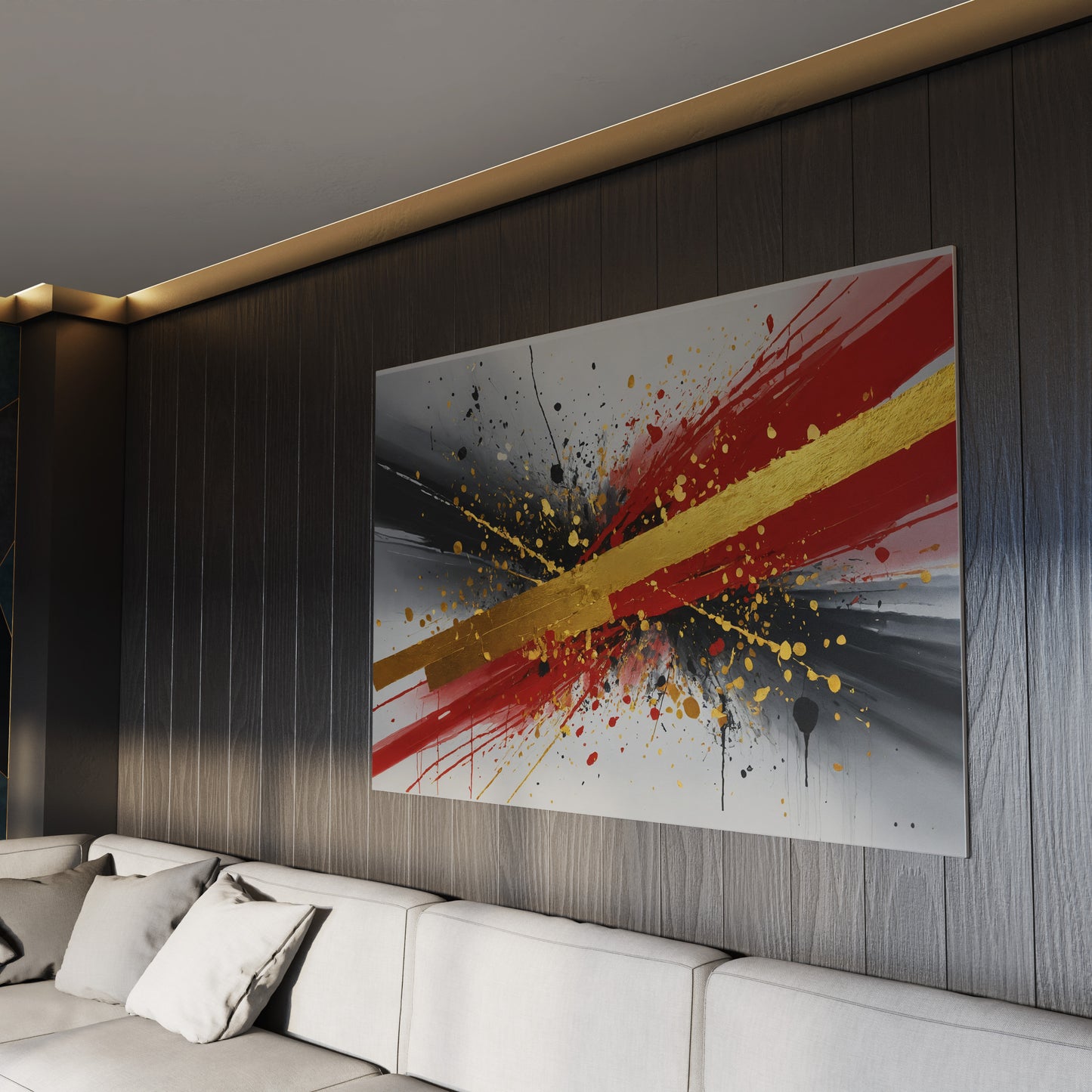 Golden Nexus - Canvas Wall Art