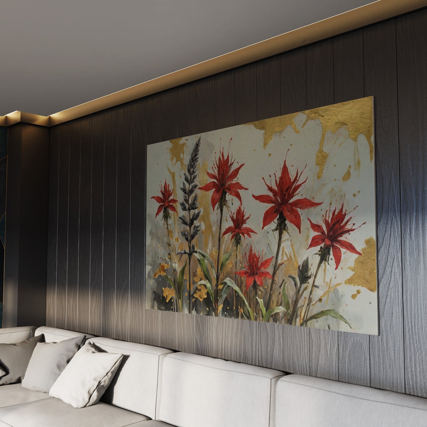 Carmesim Splendor - Canvas Wall Art