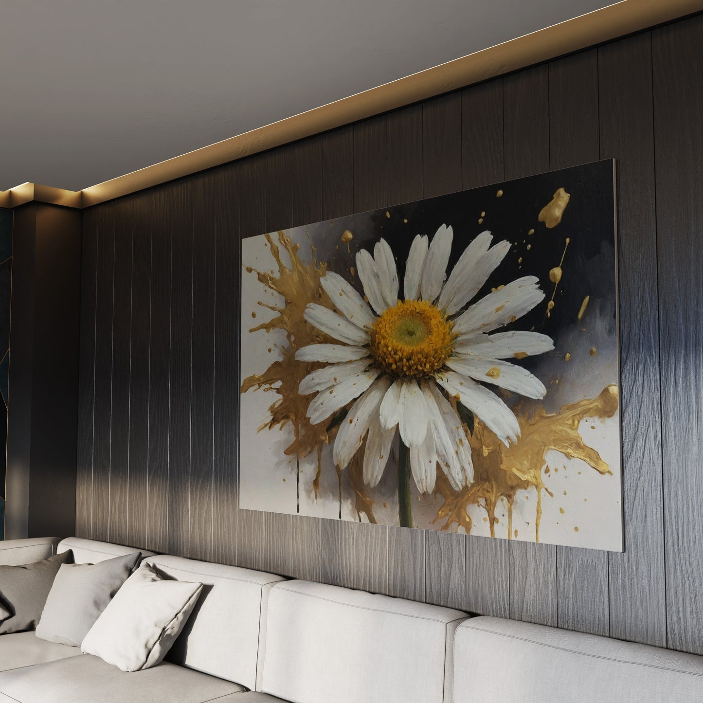 Fleur d'or - Canvas Wall Art