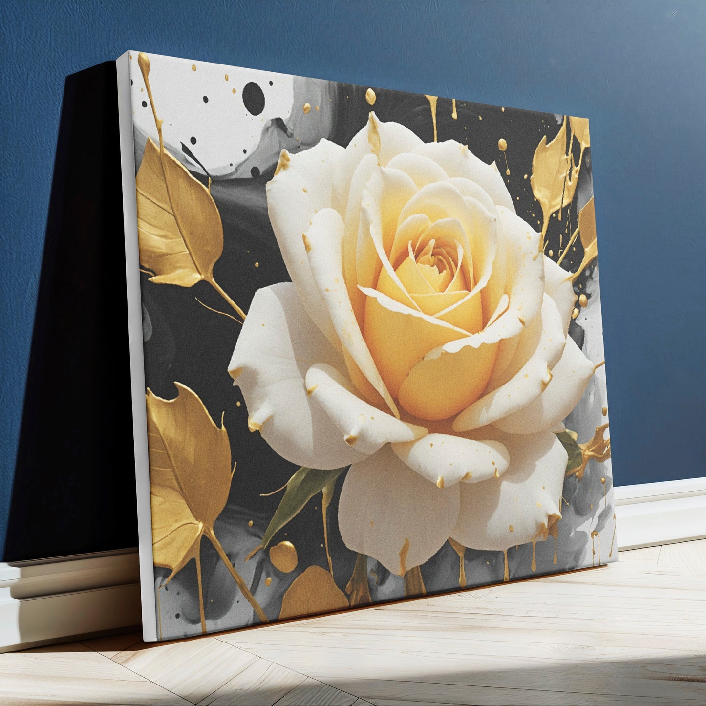 Golden Florescer - Canvas Wall Art