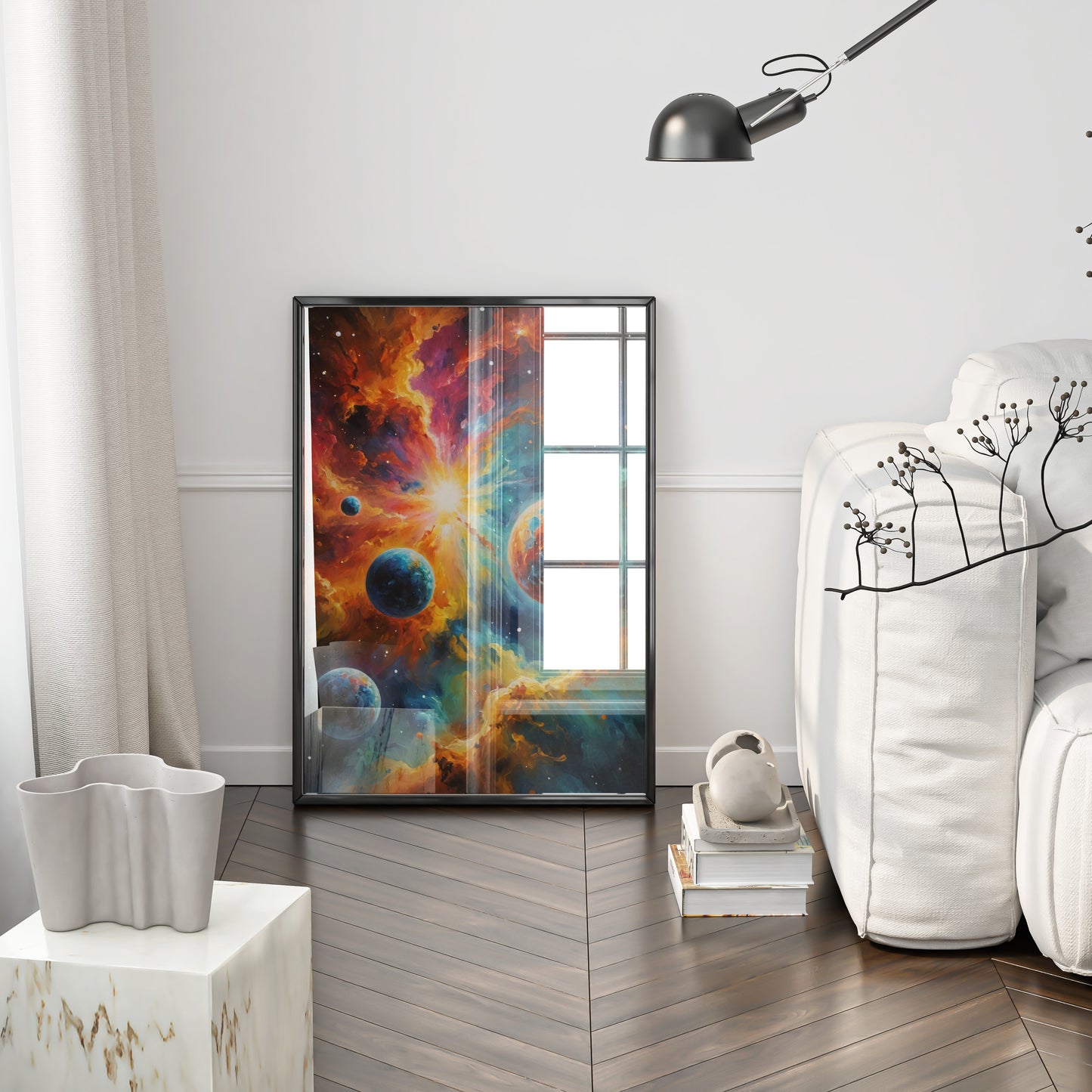 Celestial Symphony - Abstract Cosmic Wall Art