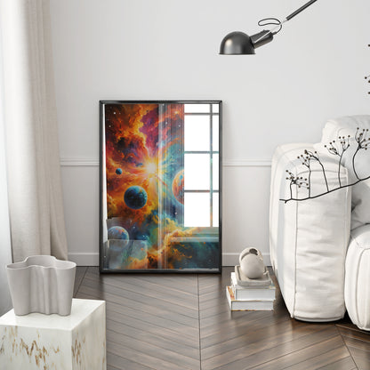 Celestial Symphony - Abstract Cosmic Wall Art