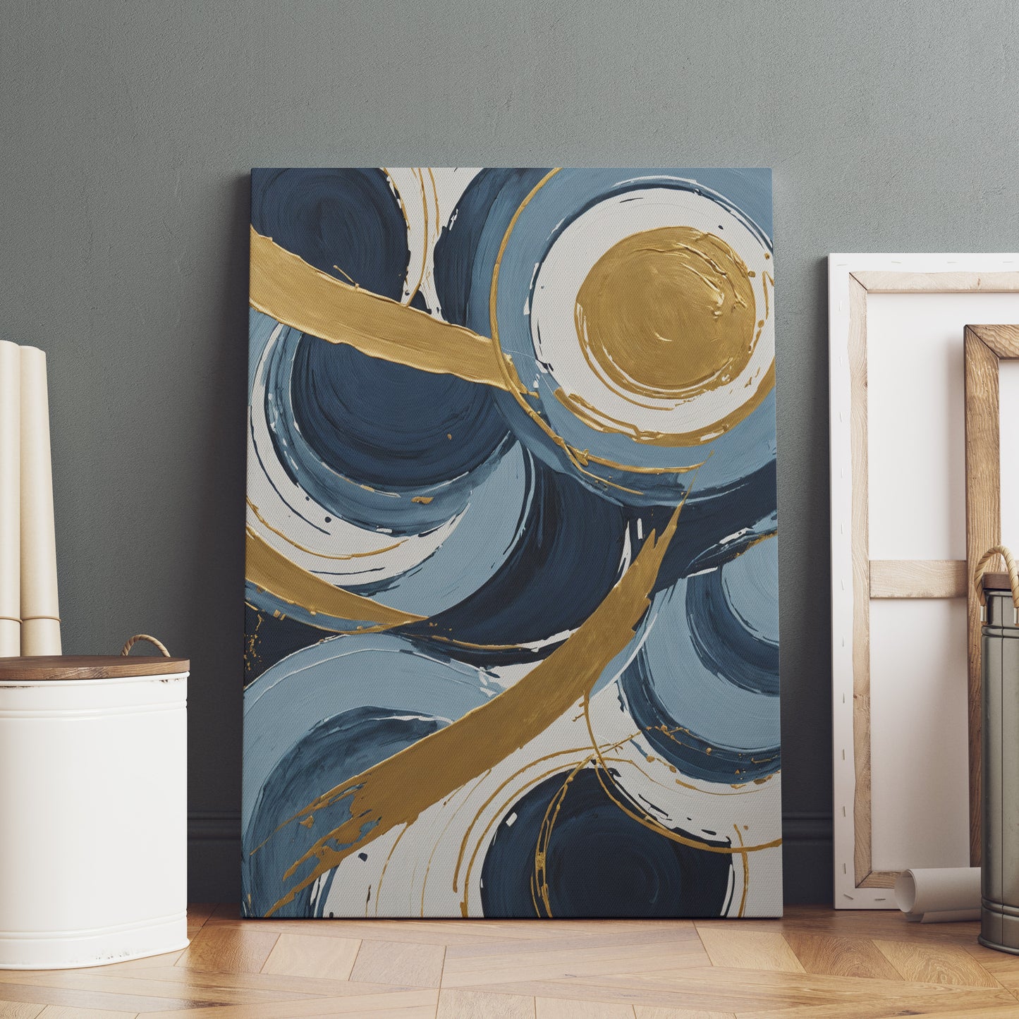 Celestial Harmony - Abstract Swirl Print