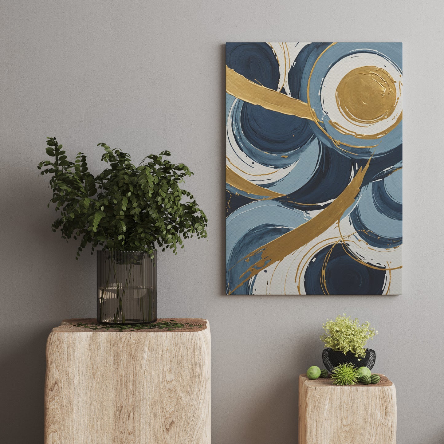 Celestial Harmony - Abstract Swirl Print