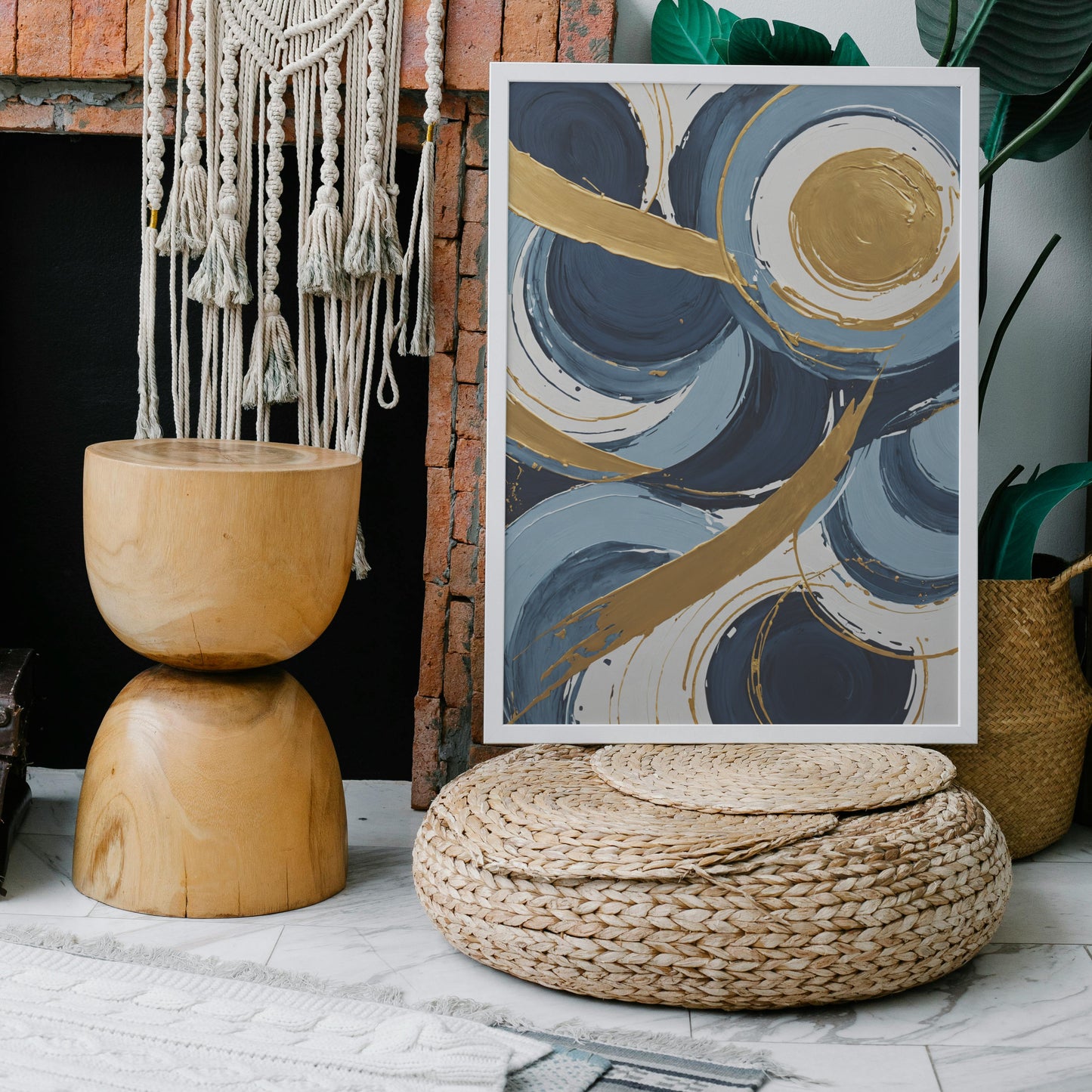 Celestial Harmony - Abstract Swirl Print