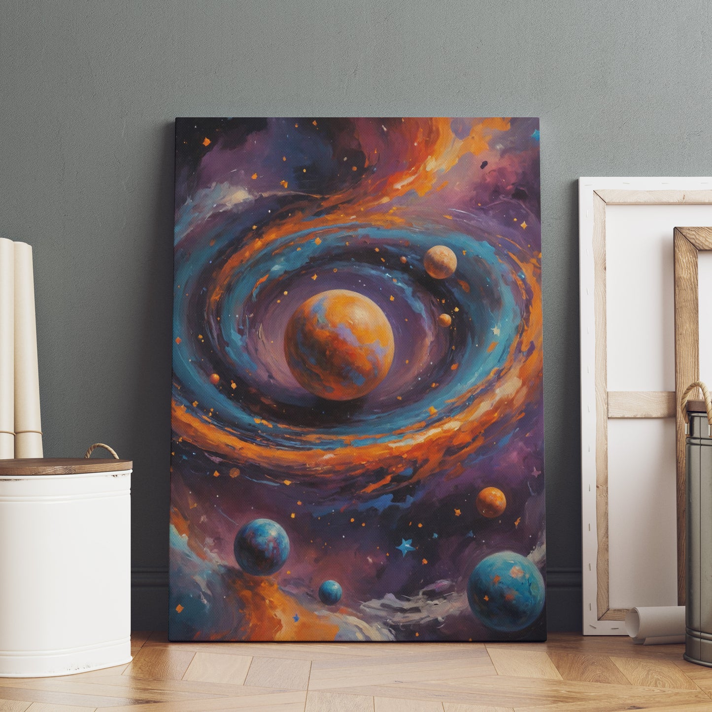 Nebula Symphony - Abstract Cosmic Wall Art