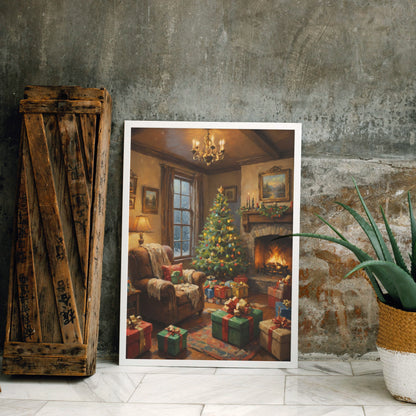 Cozy Holiday Glow - Christmas Themed Art Print