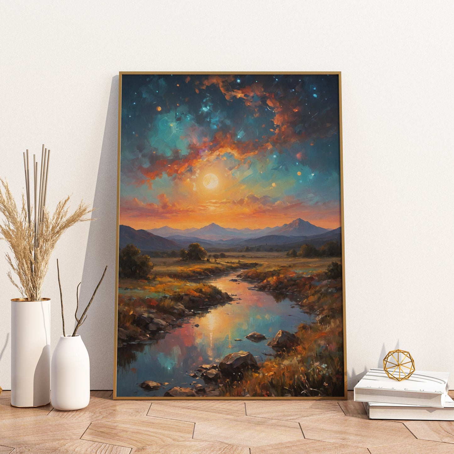 Twilight Symphony - Abstract Cosmic Wall Art