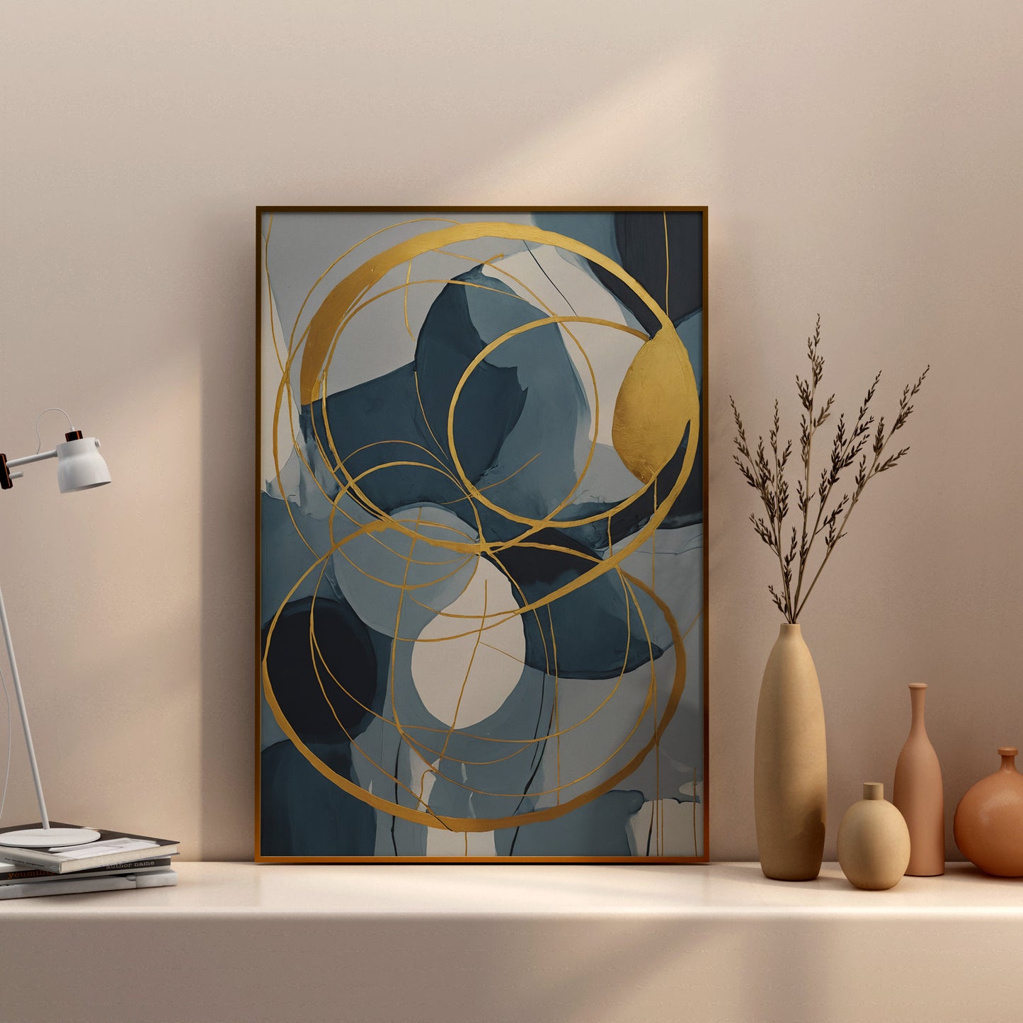 Ethereal Elegance - Abstract Swirl Print