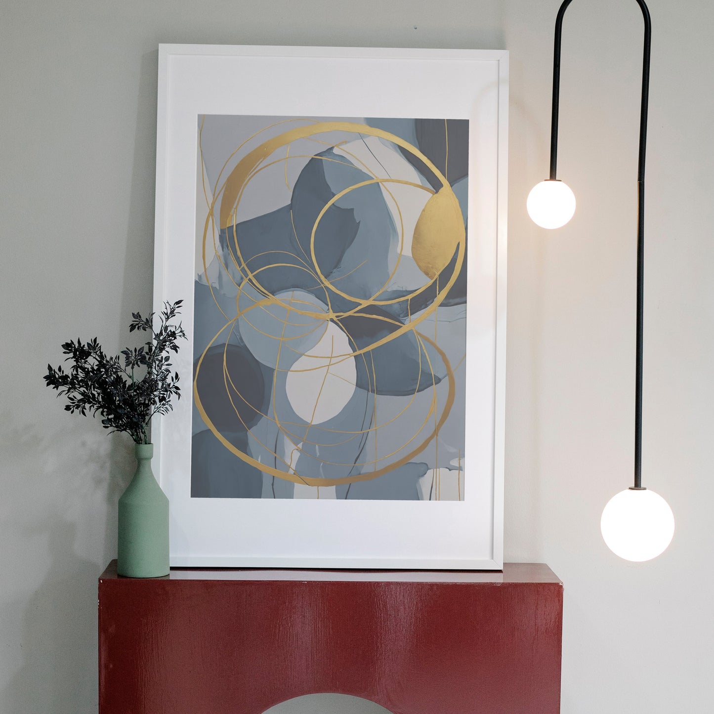 Ethereal Elegance - Abstract Swirl Print