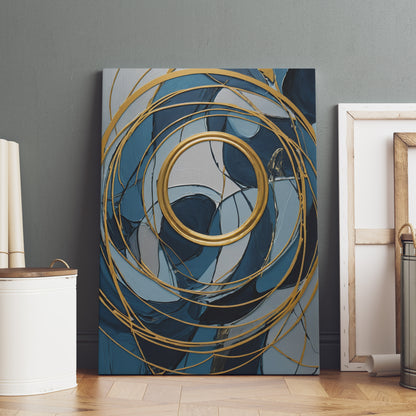 Golden Spiral Dance - Abstrakt Swirl Print