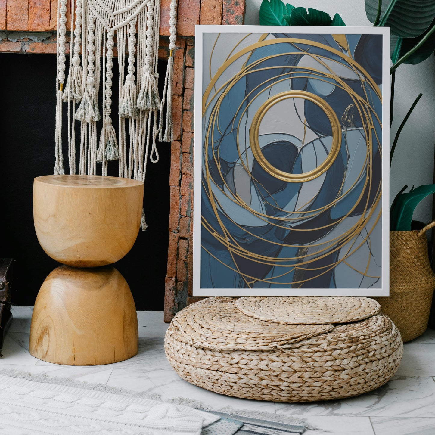 Golden Spiral Dance - Abstrakt Swirl Print