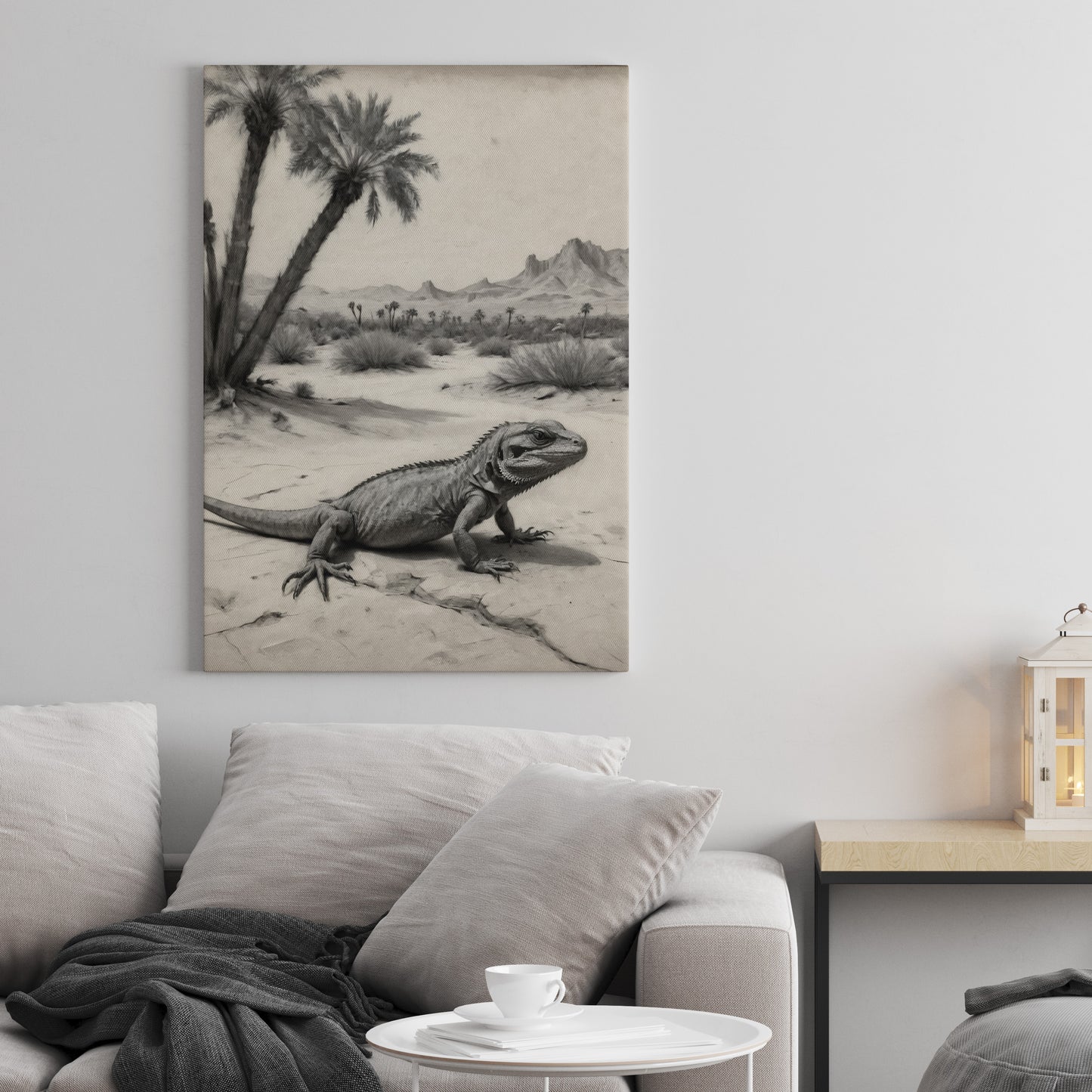 Desert Majesty - Charcoal Art Print