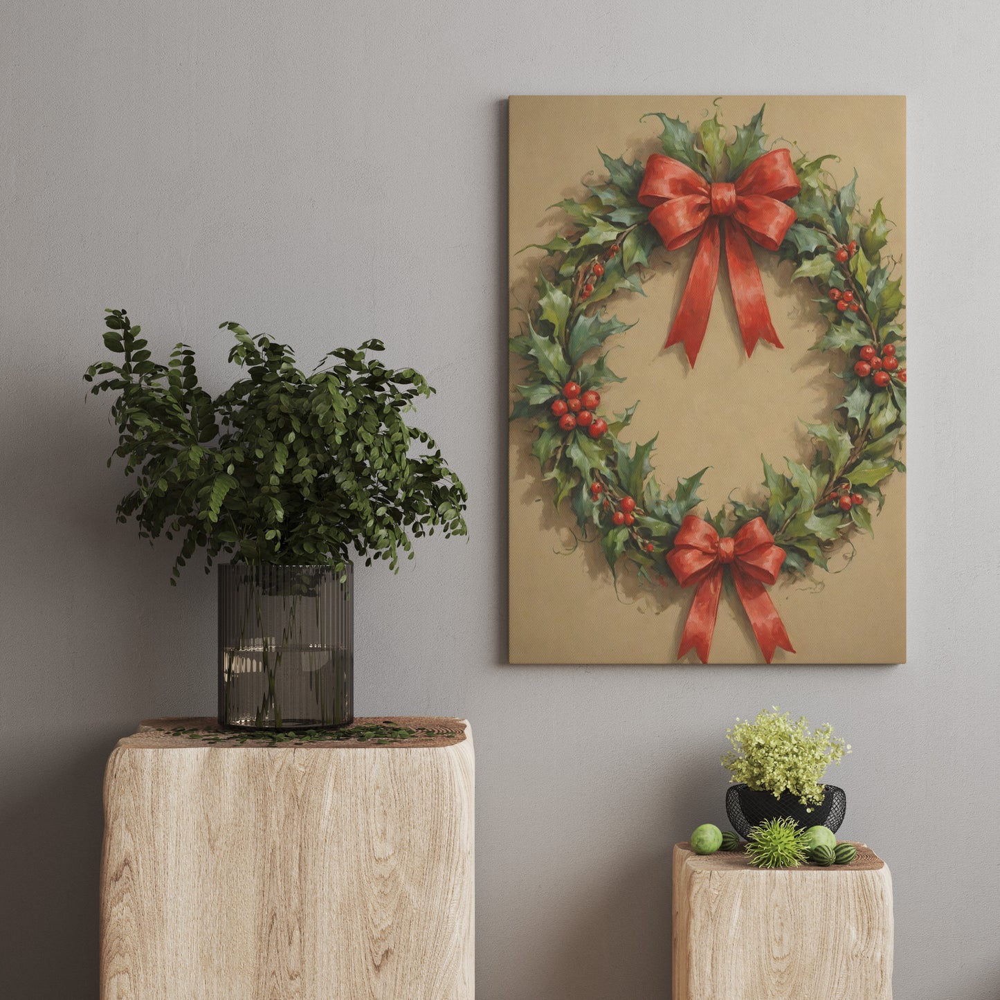 Festive Elegance - Christmas Themed Art Print