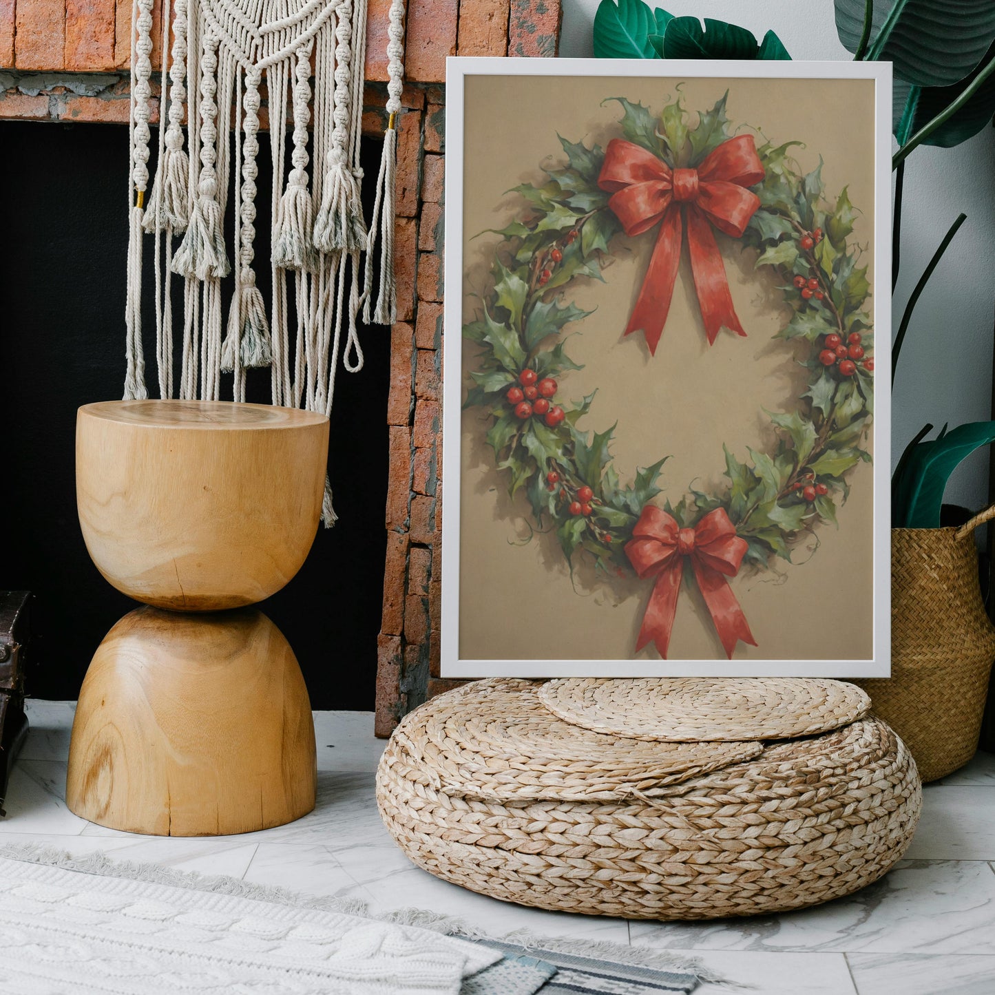 Festive Elegance - Christmas Themed Art Print