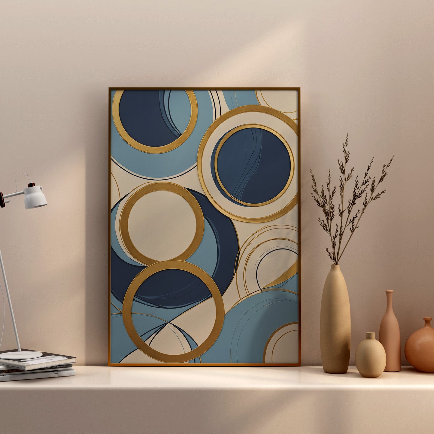 Harmony in Circles - Abstract Swirl Print