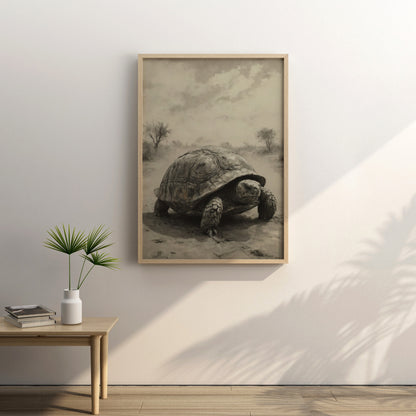 Desert Resilience - Charcoal Art Print