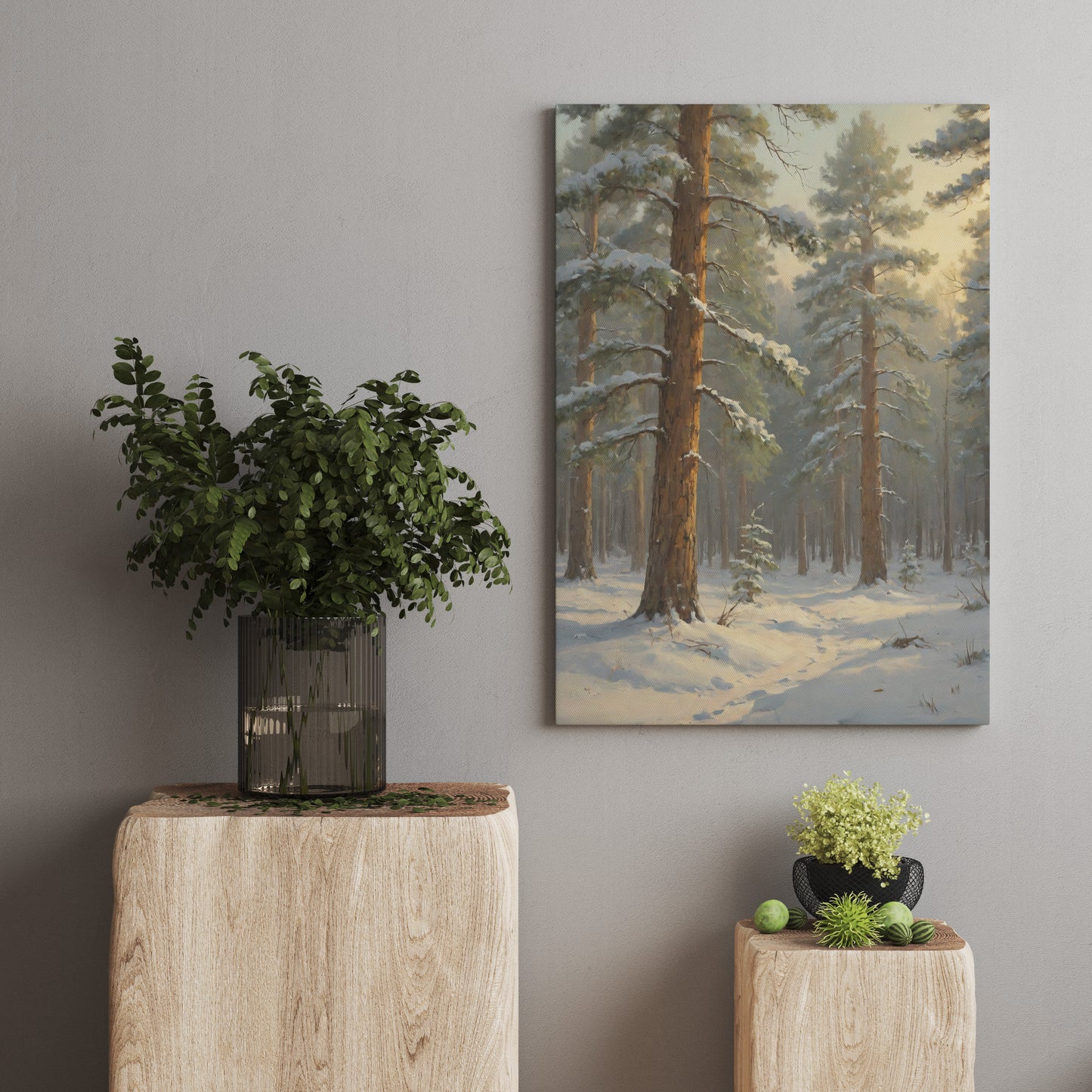 Whispering Winter Pines - Christmas Themed Art Print