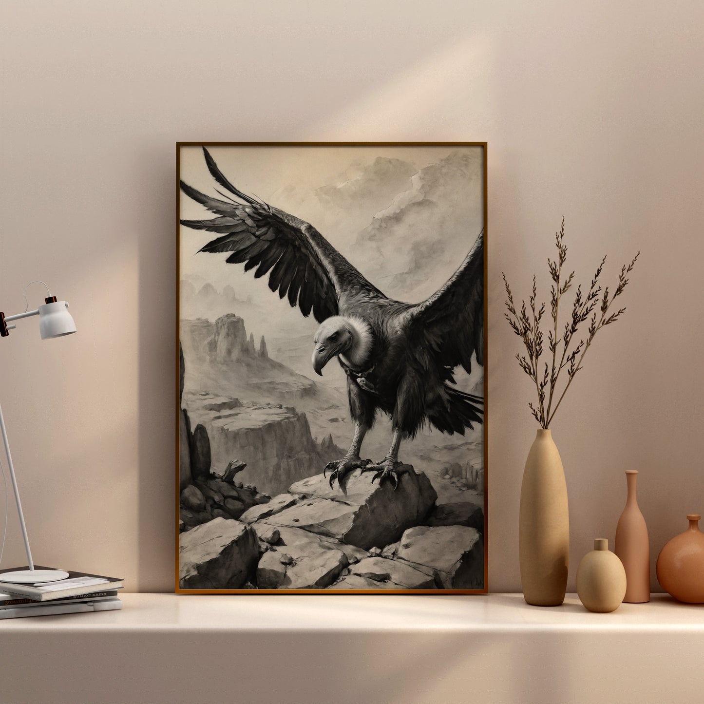 Soaring Dignity - Charcoal Art Print