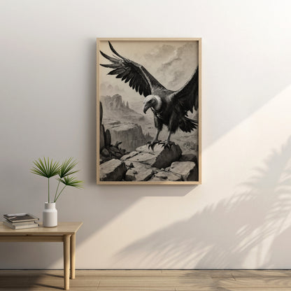 Soaring Dignity - Charcoal Art Print