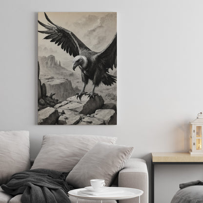 Soaring Dignity - Charcoal Art Print