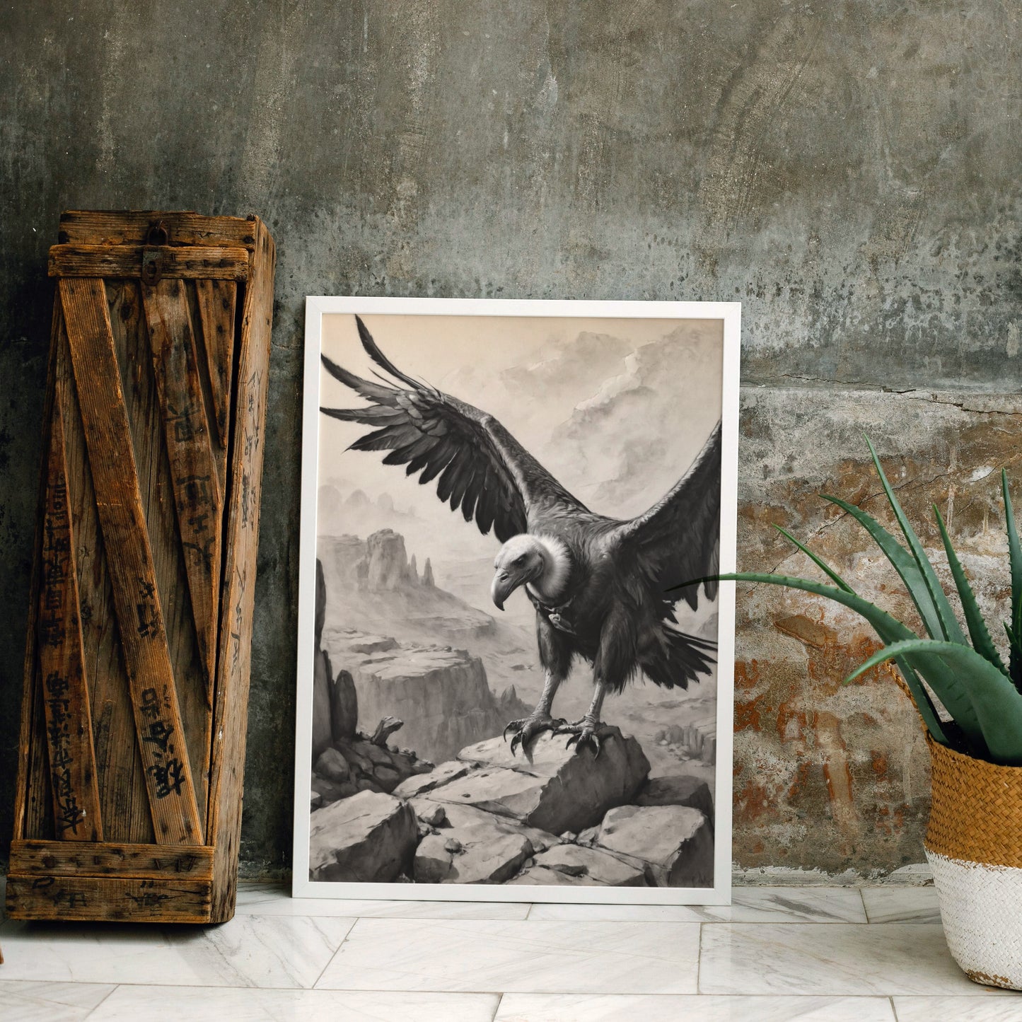 Soaring Dignity - Charcoal Art Print