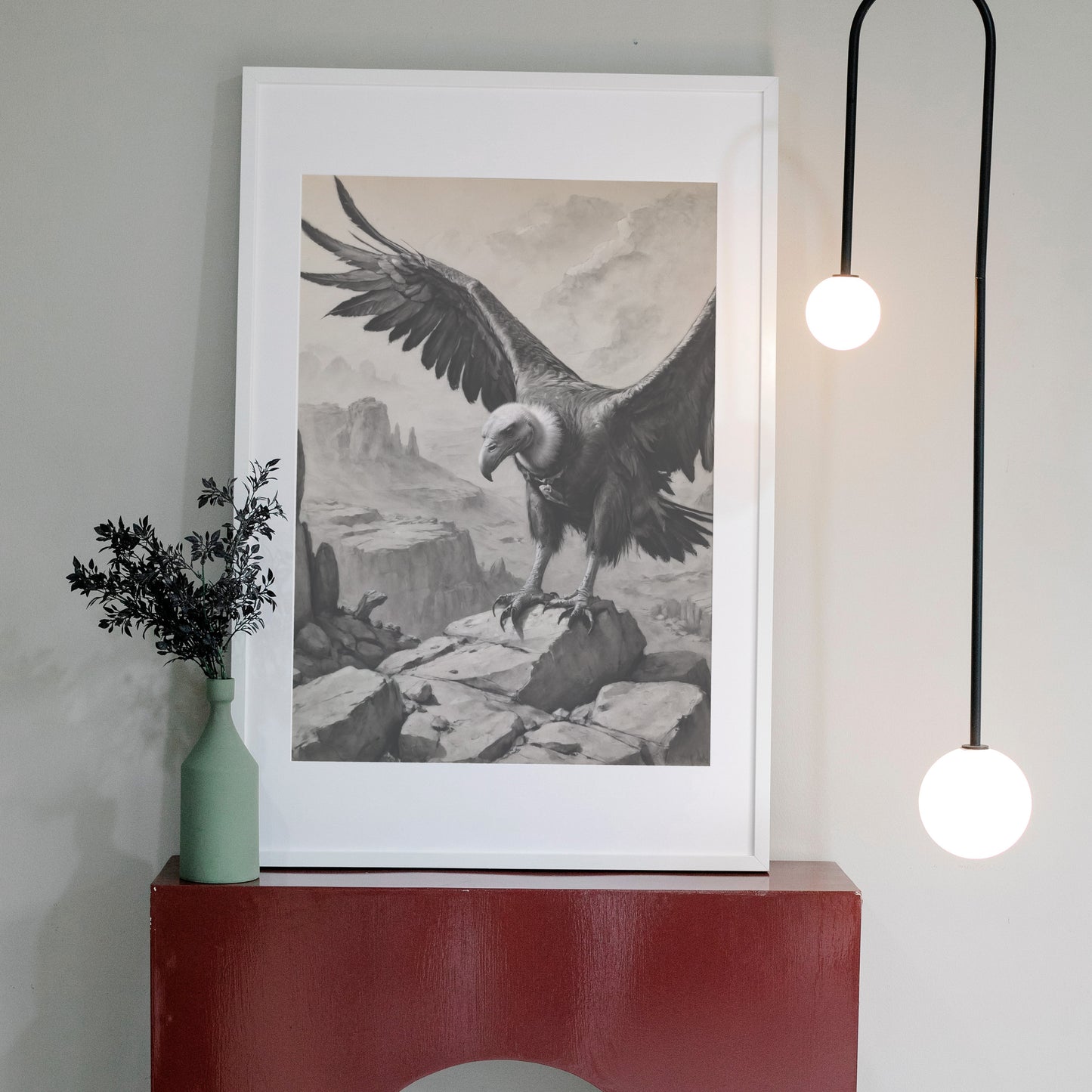 Soaring Dignity - Charcoal Art Print