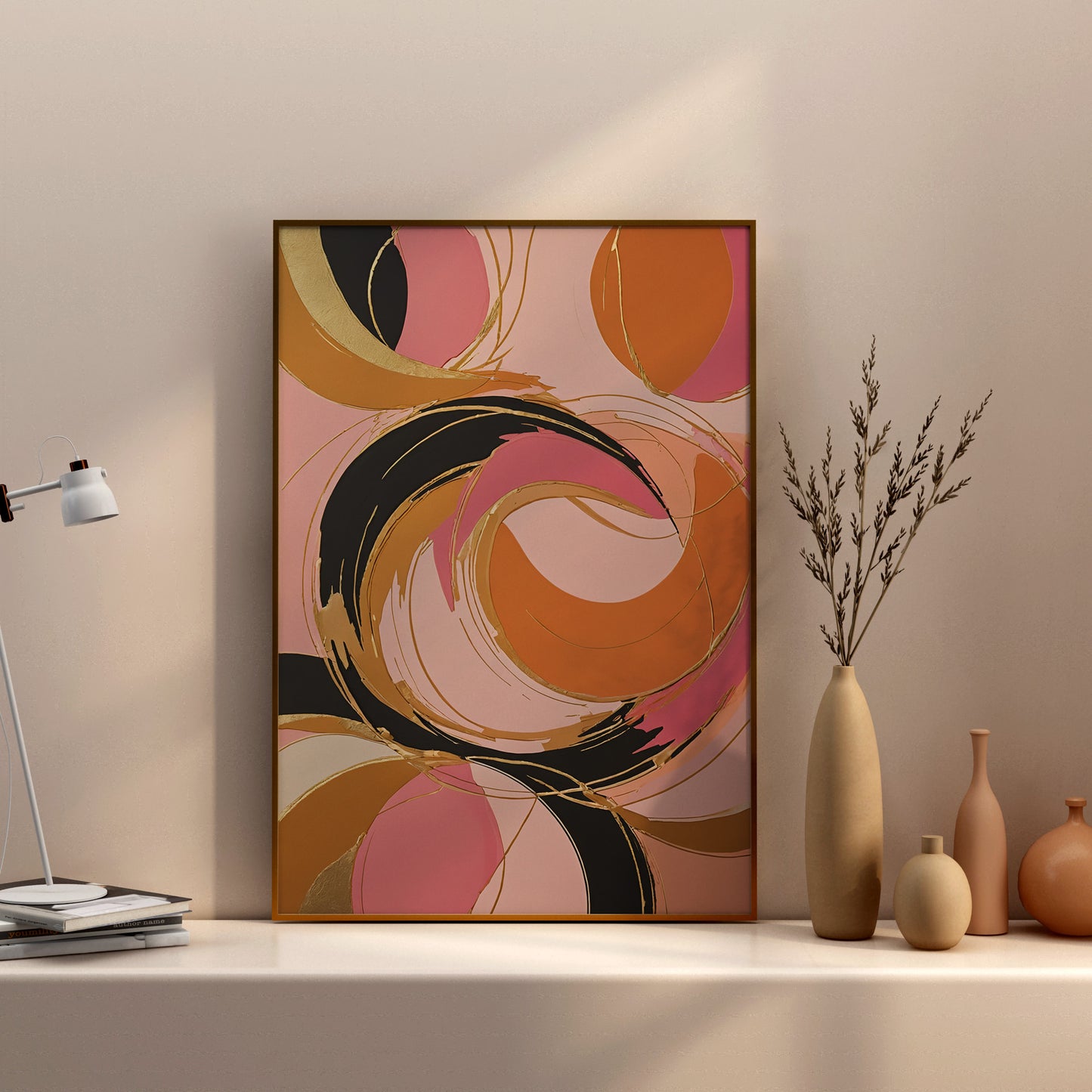 Celestial Harmony - Abstract Swirl Print