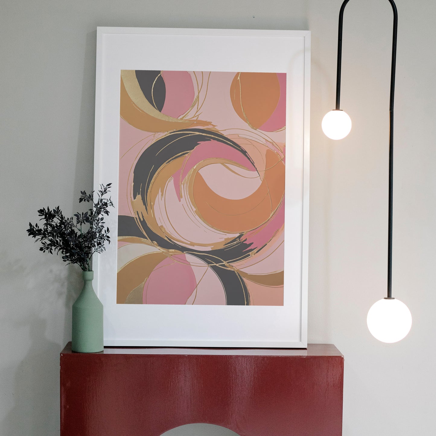 Celestial Harmony - Abstract Swirl Print