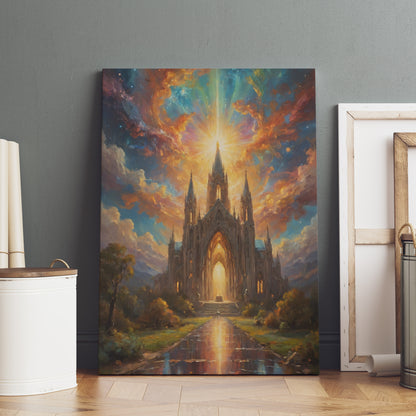 Celestial Sanctuary - Abstract Cosmic Wall Art