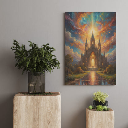 Celestial Sanctuary - Abstract Cosmic Wall Art