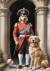 Guard Dog Golden Retriever A4 Poster Wall Art Home Décor Ultra Quality Print