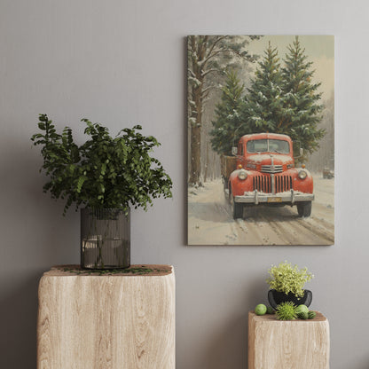 Winter's Cargo Journey - Christmas Themed Art Print