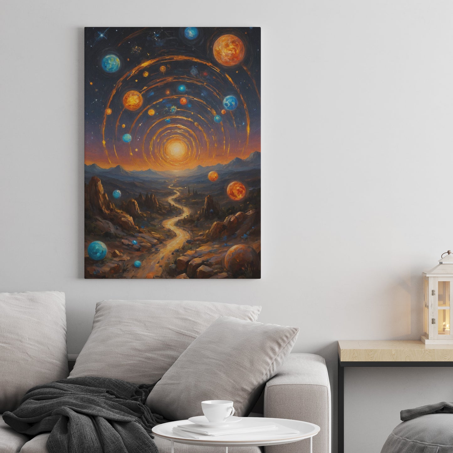 Galactic Pathways - Abstract Cosmic Wall Art