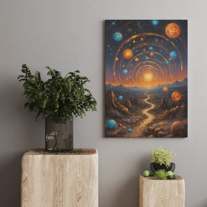 Galactic Pathways - Abstract Cosmic Wall Art