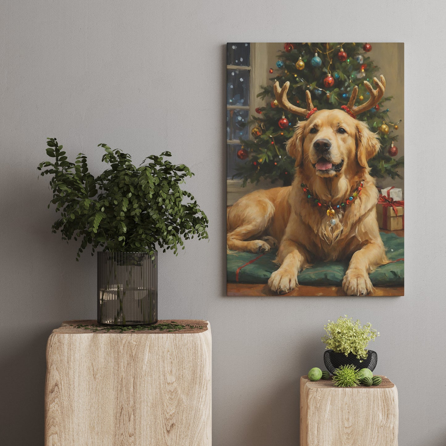 Regal Holiday Companion - Christmas Themed Art Print