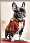 Cute Dog In Uniform A4 Poster Wall Art Home Décor Ultra Quality Print