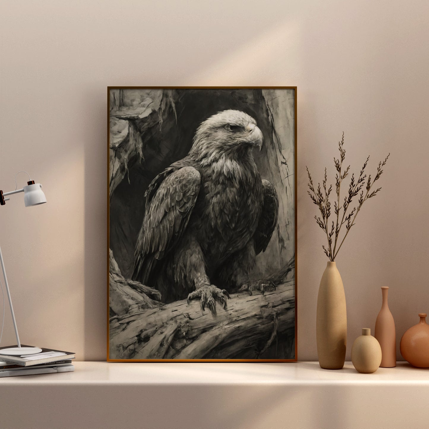 Majestic Solitude - Charcoal Art Print