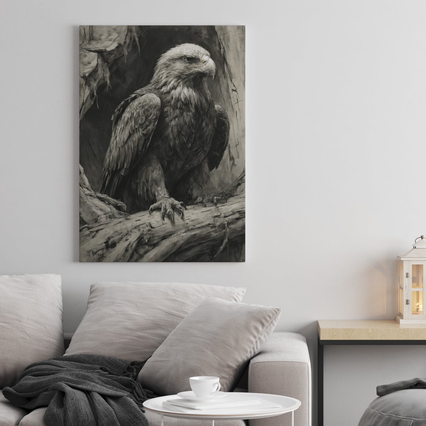 Majestic Solitude - Charcoal Art Print