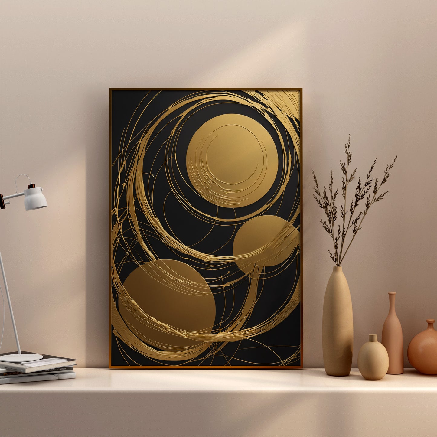 Celestial Harmony - Abstract Swirl Print