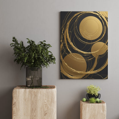 Celestial Harmony - Abstract Swirl Print