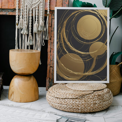 Celestial Harmony - Abstract Swirl Print