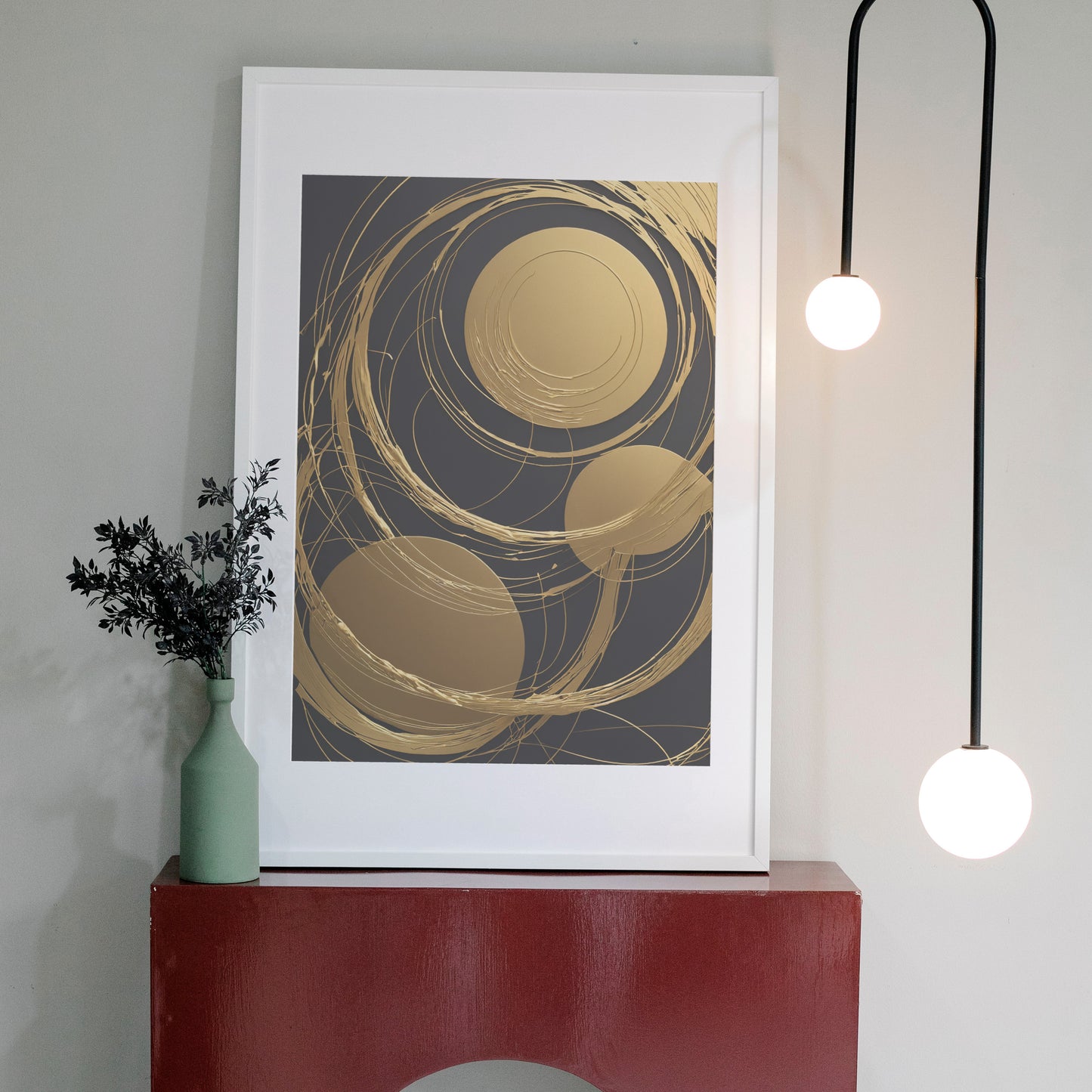 Celestial Harmony - Abstract Swirl Print