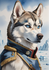 Soldier husky  A4 Poster Wall Art Home Décor Ultra Quality Print