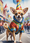 Party Chihuahua A4 Poster Wall Art Home Décor Ultra Quality Print