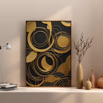 Celestial Harmony - Abstract Swirl Print