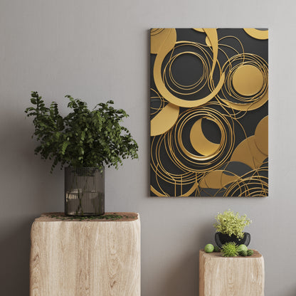 Celestial Harmony - Abstract Swirl Print