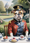 Noble Bulldog Afternoon Tea A4 Poster Wall Art Home Décor Ultra Quality Print