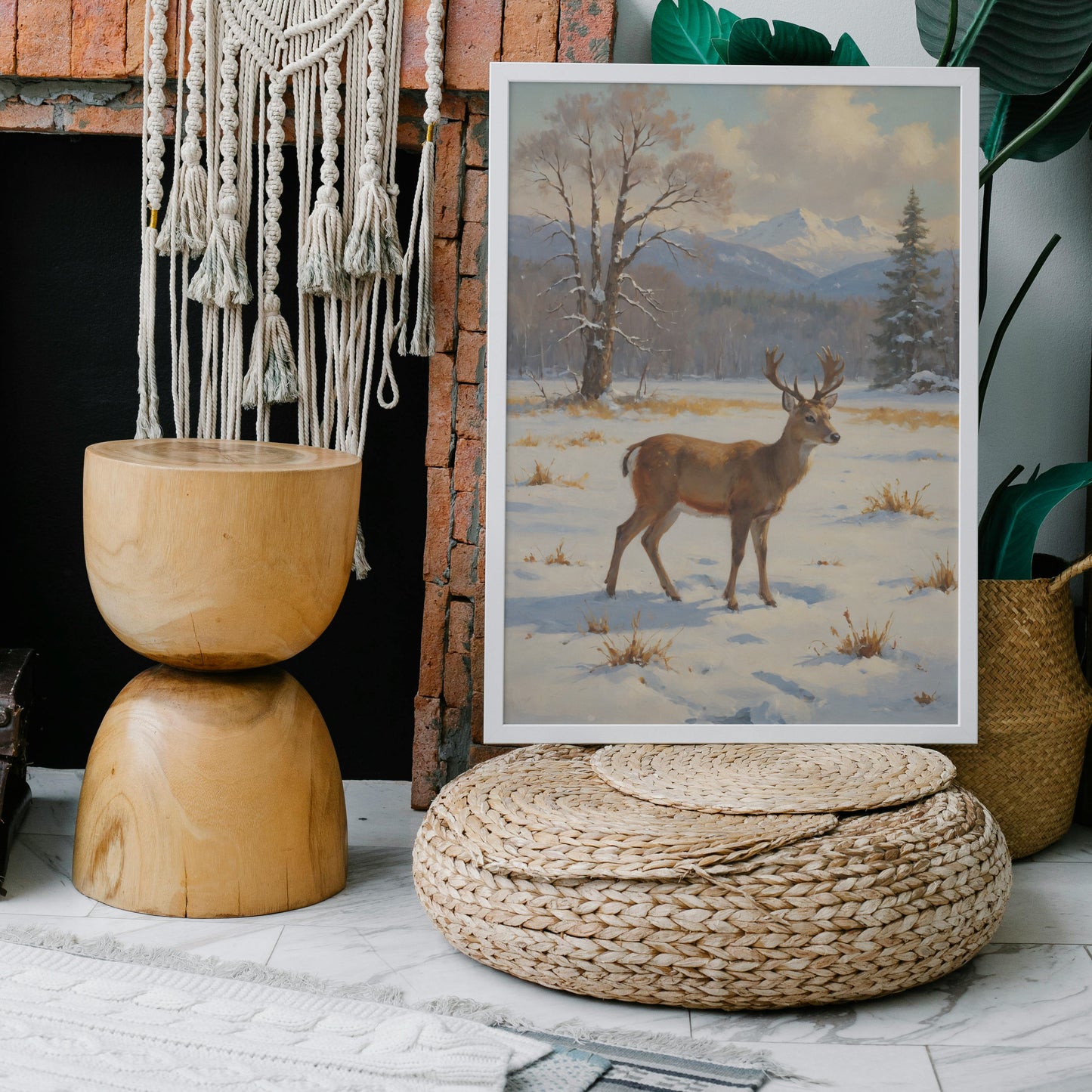 Majestic Winter Serenity - Christmas Themed Art Print